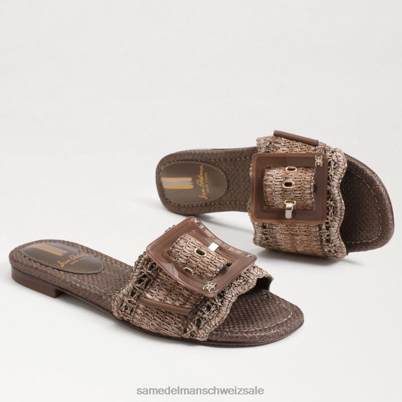 CH Sam Edelman Frauen Bambi-Slide-Sandale Kaffee X2J8666 Schuhwerk