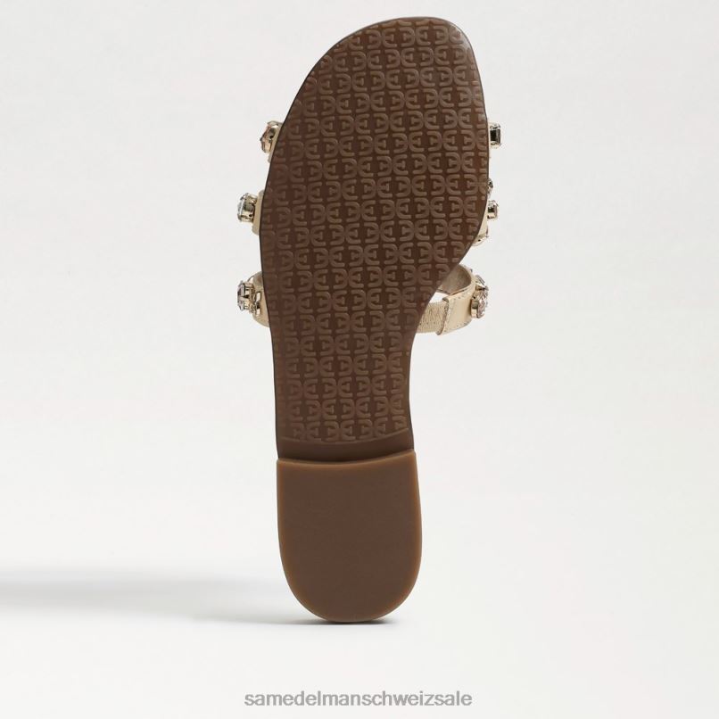 CH Sam Edelman Frauen Bay 16 Slide-Sandale Eierschalenleder X2J86535 Schuhwerk