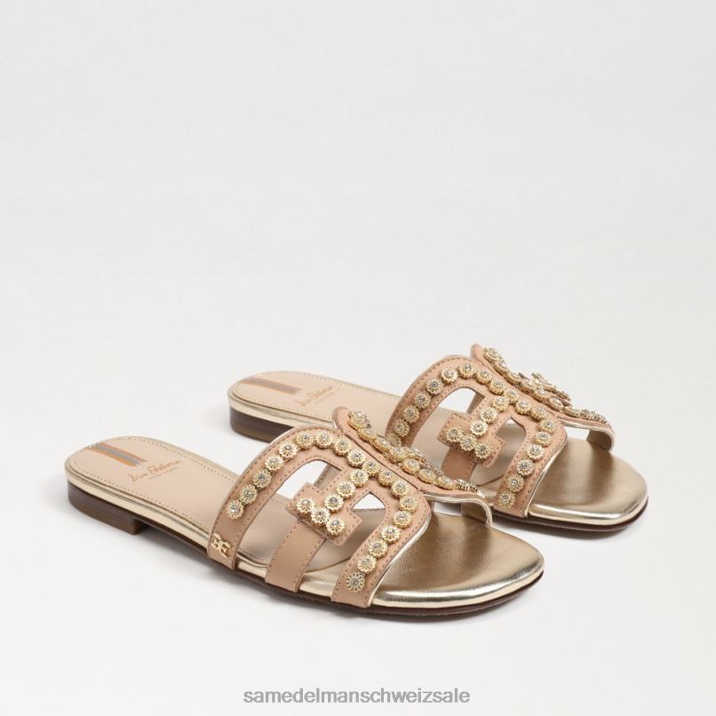 CH Sam Edelman Frauen Bay Fleur Slide-Sandale Buchenholz X2J86623 Schuhwerk