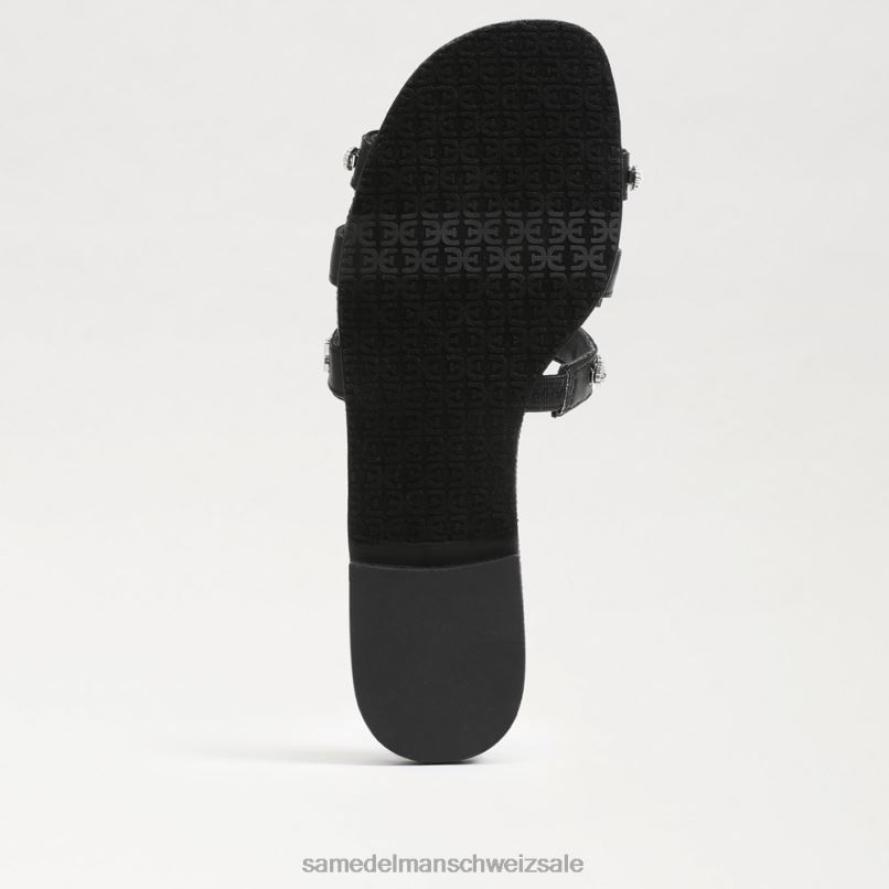 CH Sam Edelman Frauen Bay Fleur Slide-Sandale Schwarz X2J86622 Schuhwerk