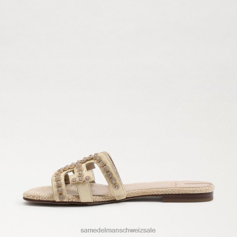 CH Sam Edelman Frauen Bay Fleur Slide-Sandale gebleichter Weizen X2J86624 Schuhwerk
