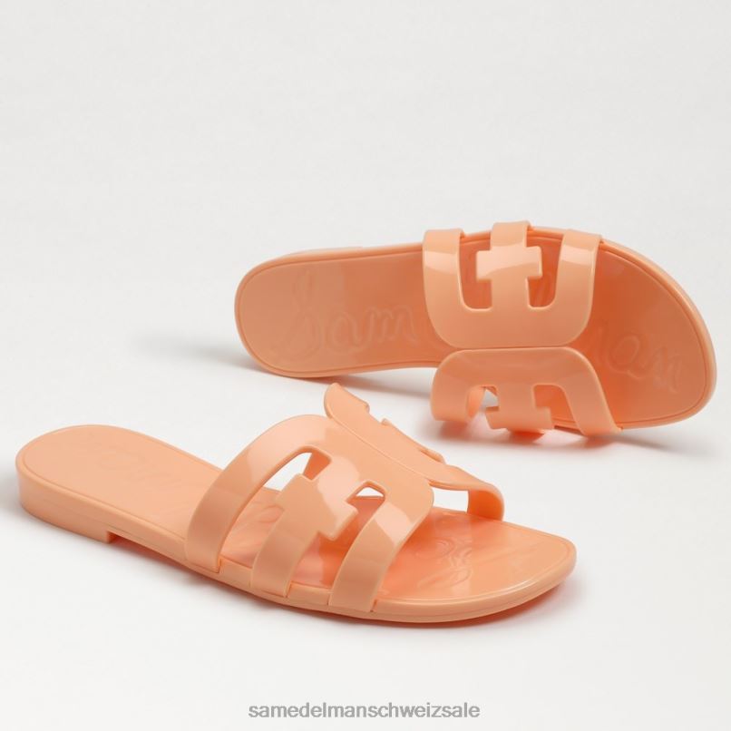 CH Sam Edelman Frauen Bay Jelly Slide-Sandale Pfirsichperle X2J86223 Schuhwerk