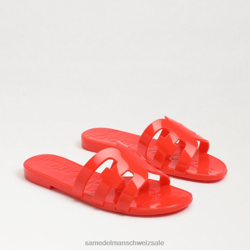 CH Sam Edelman Frauen Bay Jelly Slide-Sandale heller Mohn X2J86221 Schuhwerk