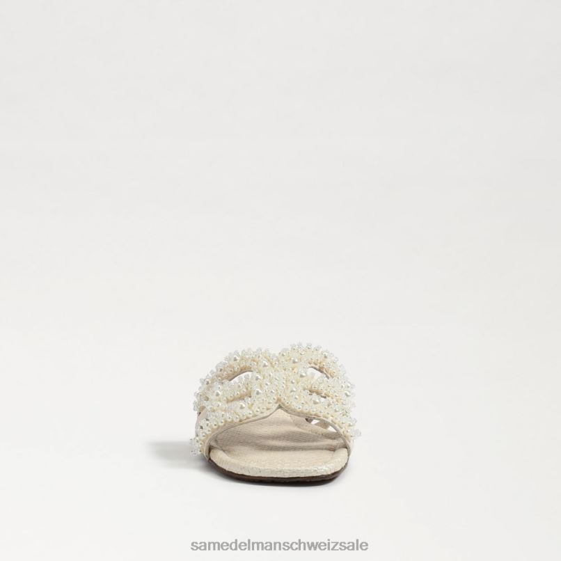 CH Sam Edelman Frauen Bay Perla Slide-Sandale modernes Elfenbein X2J86498 Schuhwerk