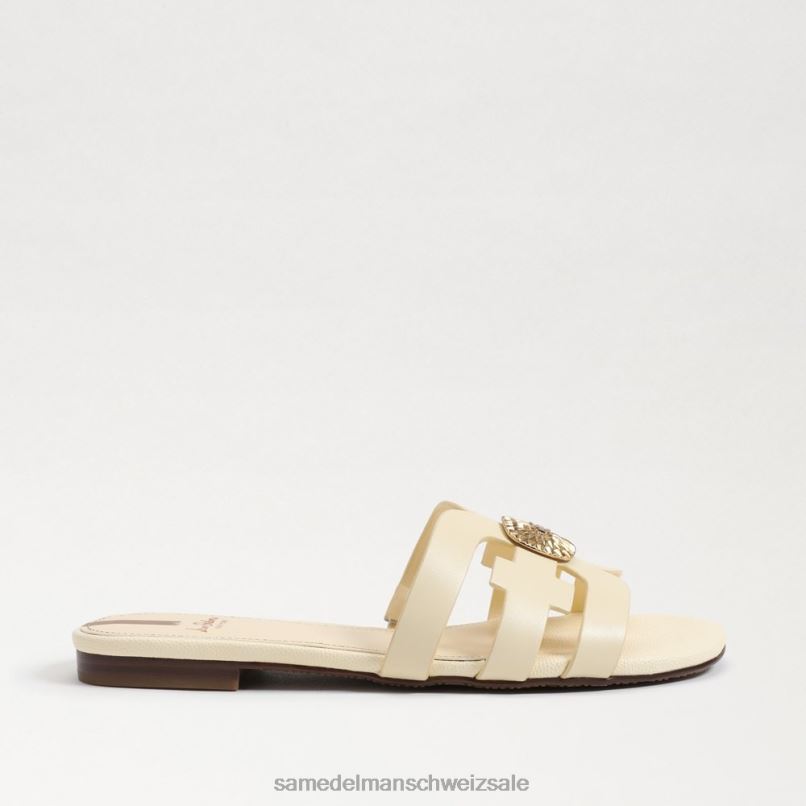 CH Sam Edelman Frauen Bay Radiant Slide-Sandale gebleichter Weizen X2J86579 Schuhwerk