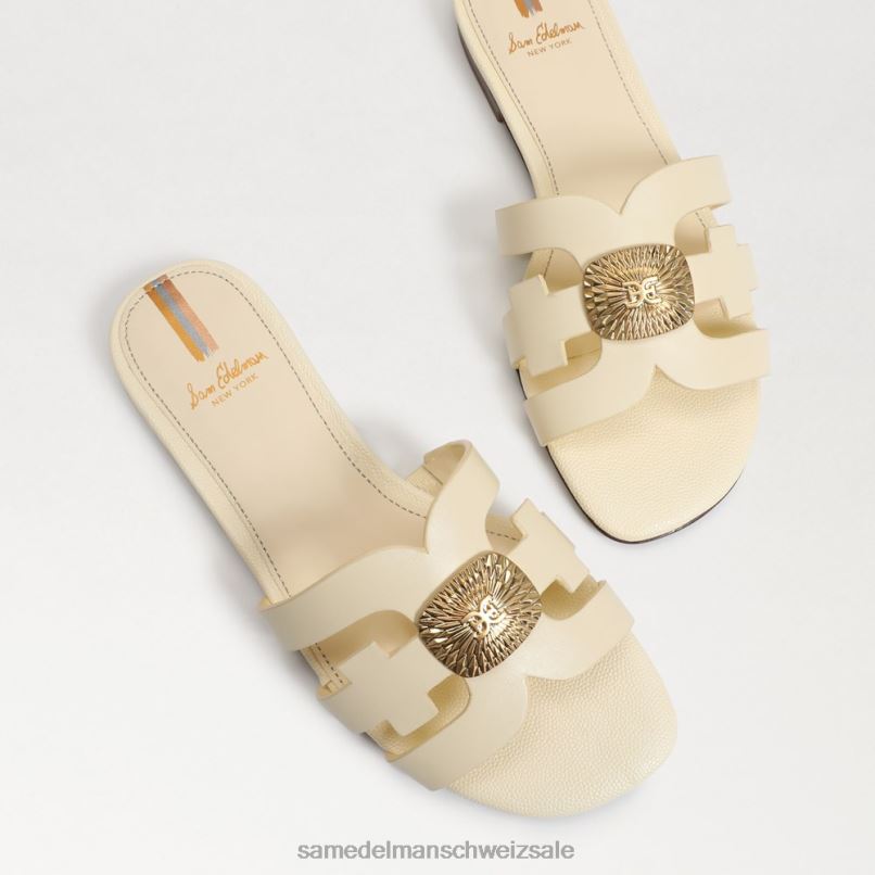 CH Sam Edelman Frauen Bay Radiant Slide-Sandale gebleichter Weizen X2J86579 Schuhwerk