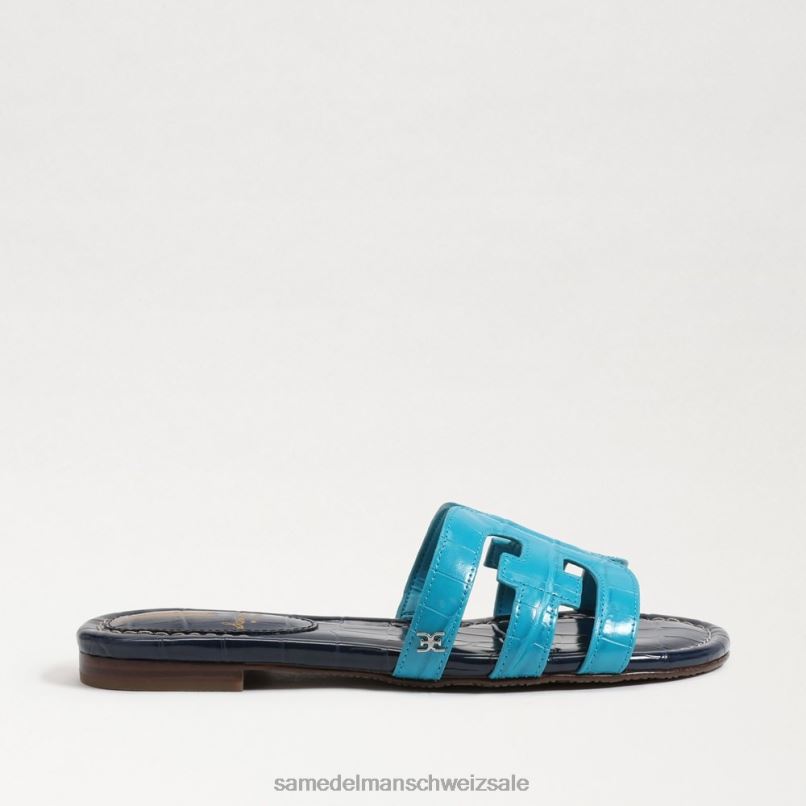 CH Sam Edelman Frauen Bay-Slide-Sandale Blau/Hudson-Marine X2J868 Schuhwerk