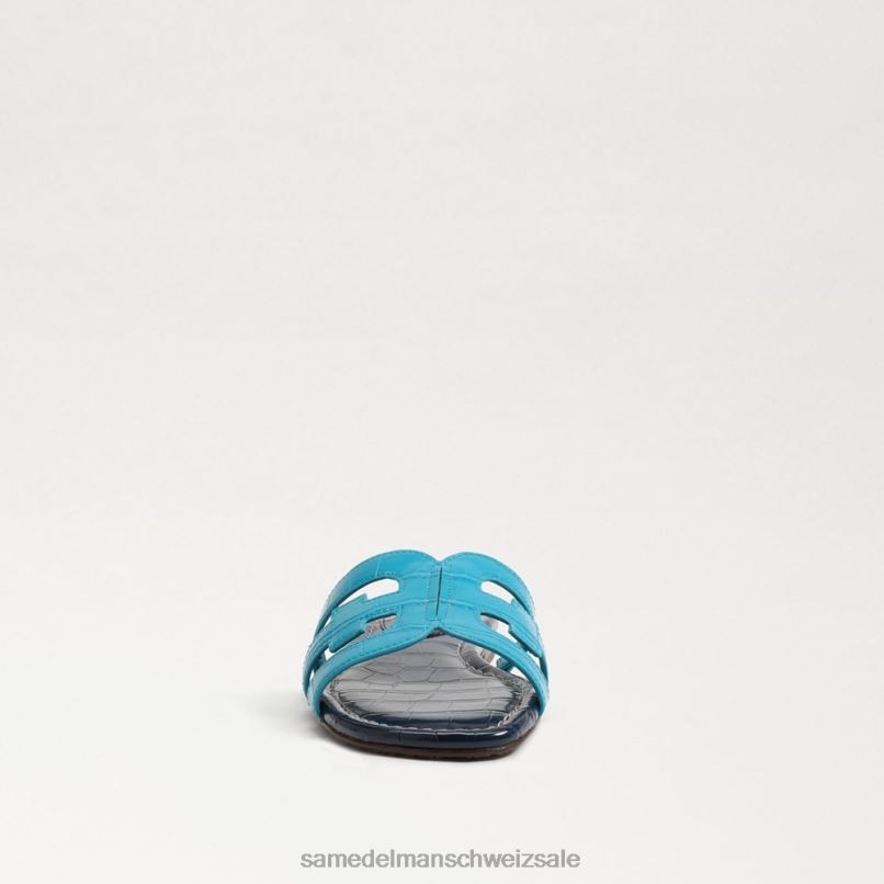 CH Sam Edelman Frauen Bay-Slide-Sandale Blau/Hudson-Marine X2J868 Schuhwerk