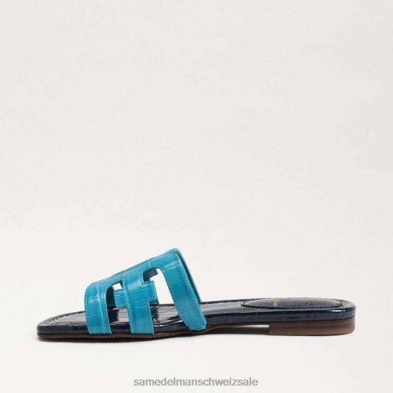 CH Sam Edelman Frauen Bay-Slide-Sandale Blau/Hudson-Marine X2J868 Schuhwerk