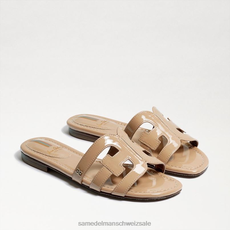 CH Sam Edelman Frauen Bay-Slide-Sandale Mandelpatent X2J86378 Schuhwerk