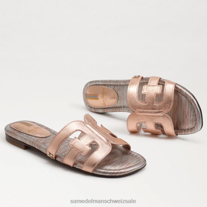 CH Sam Edelman Frauen Bay-Slide-Sandale Roségold X2J8617 Schuhwerk