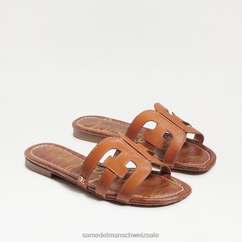 CH Sam Edelman Frauen Bay-Slide-Sandale Sattelleder X2J8614 Schuhwerk