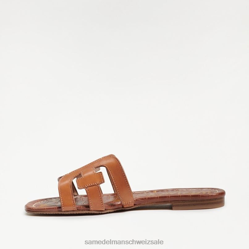 CH Sam Edelman Frauen Bay-Slide-Sandale Sattelleder X2J8614 Schuhwerk