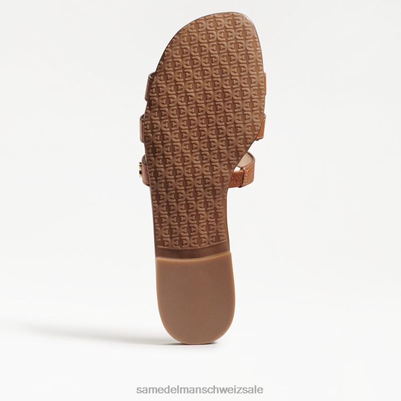 CH Sam Edelman Frauen Bay-Slide-Sandale Sattelleder X2J8614 Schuhwerk