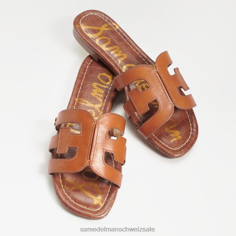 CH Sam Edelman Frauen Bay-Slide-Sandale Sattelleder X2J8614 Schuhwerk