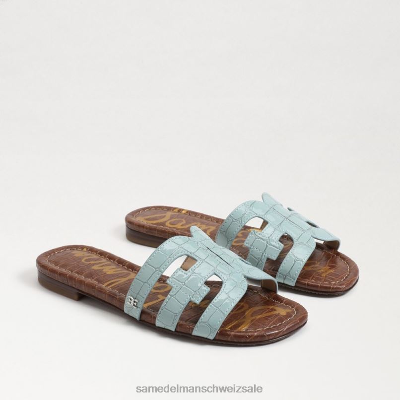 CH Sam Edelman Frauen Bay-Slide-Sandale Seeschaumblau X2J866 Schuhwerk