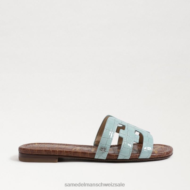 CH Sam Edelman Frauen Bay-Slide-Sandale Seeschaumblau X2J866 Schuhwerk
