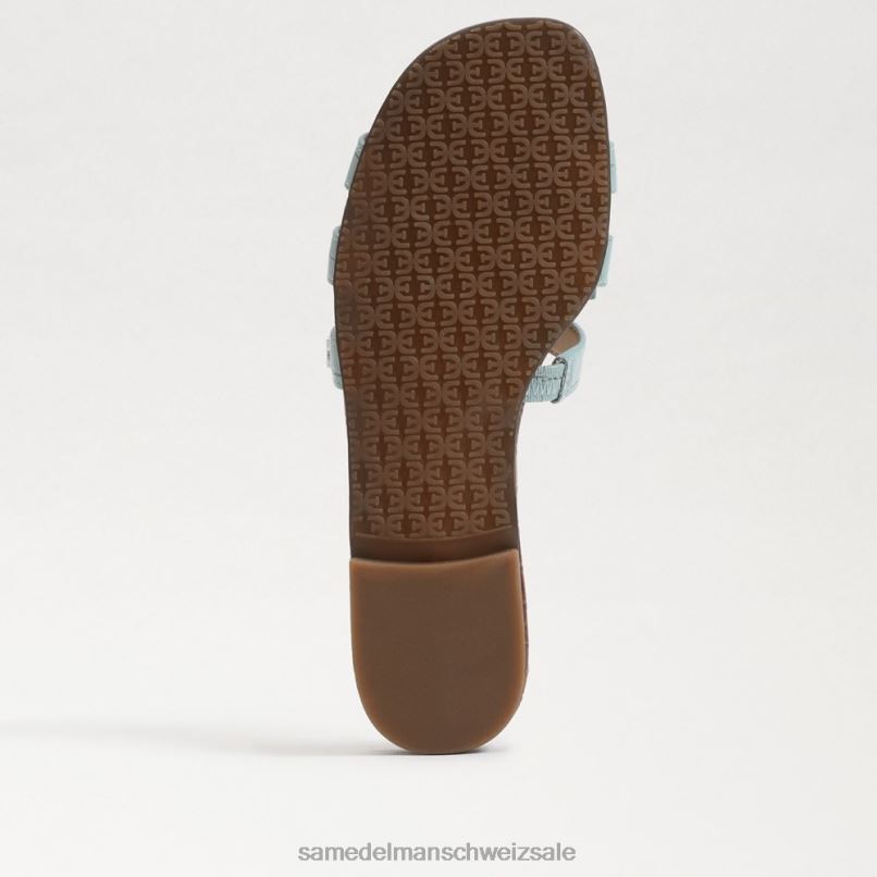 CH Sam Edelman Frauen Bay-Slide-Sandale Seeschaumblau X2J866 Schuhwerk