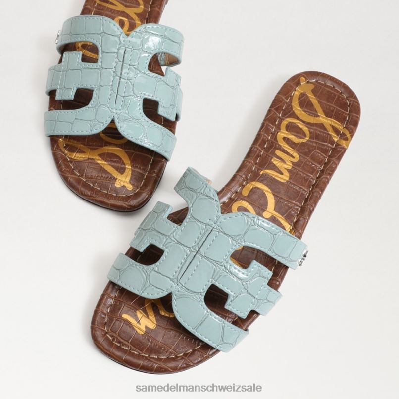 CH Sam Edelman Frauen Bay-Slide-Sandale Seeschaumblau X2J866 Schuhwerk