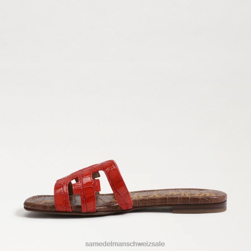 CH Sam Edelman Frauen Bay-Slide-Sandale Terrakottarot X2J8623 Schuhwerk