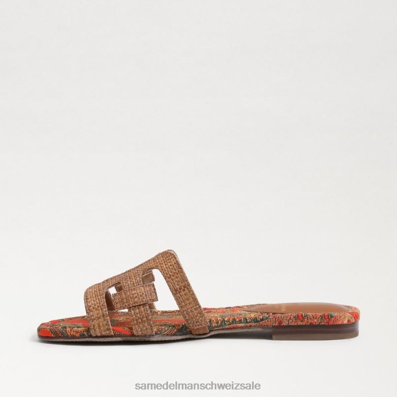 CH Sam Edelman Frauen Bay-Slide-Sandale cuoio X2J8619 Schuhwerk