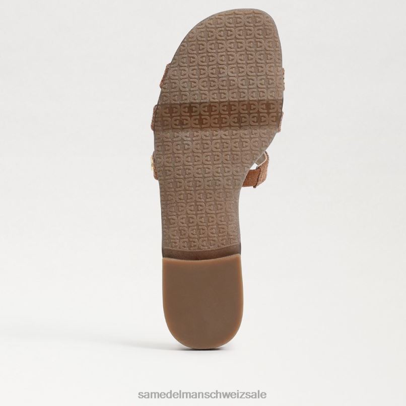 CH Sam Edelman Frauen Bay-Slide-Sandale cuoio X2J8619 Schuhwerk