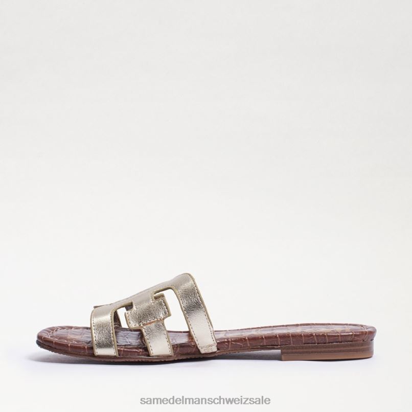 CH Sam Edelman Frauen Bay-Slide-Sandale geschmolzenes Gold X2J8615 Schuhwerk