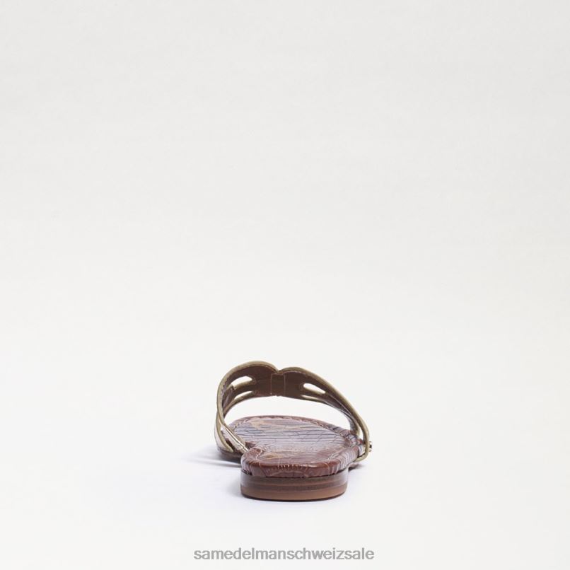 CH Sam Edelman Frauen Bay-Slide-Sandale geschmolzenes Gold X2J8615 Schuhwerk