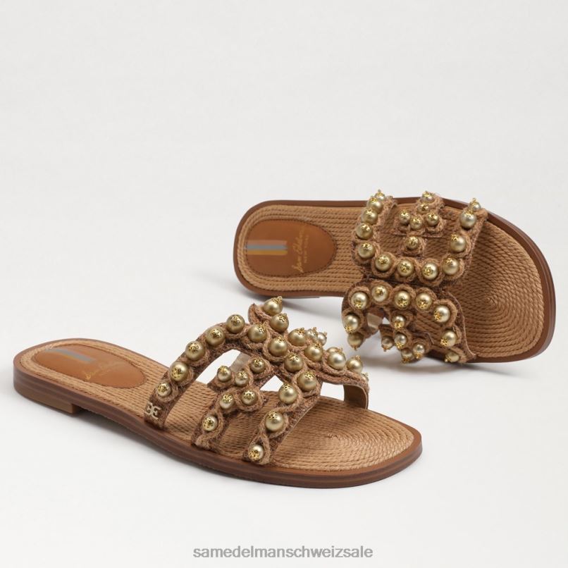 CH Sam Edelman Frauen Bay Soleil Slide-Sandale cuoio X2J86508 Schuhwerk