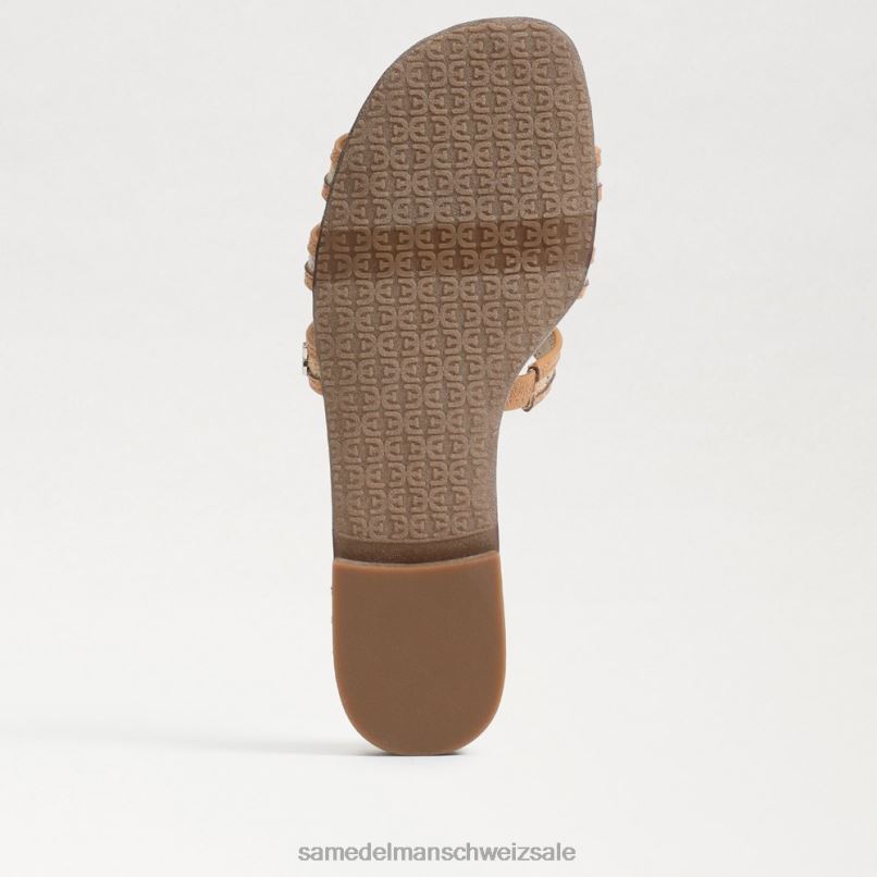 CH Sam Edelman Frauen Bay mehrfarbige Slide-Sandale Natürlicher Multi-Bast X2J86591 Schuhwerk