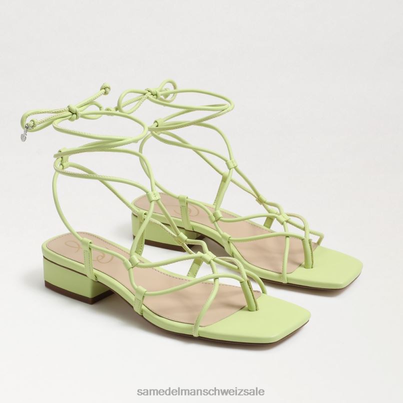 CH Sam Edelman Frauen Daffy-Sandale Kiwi-Leder X2J86423 Schuhwerk