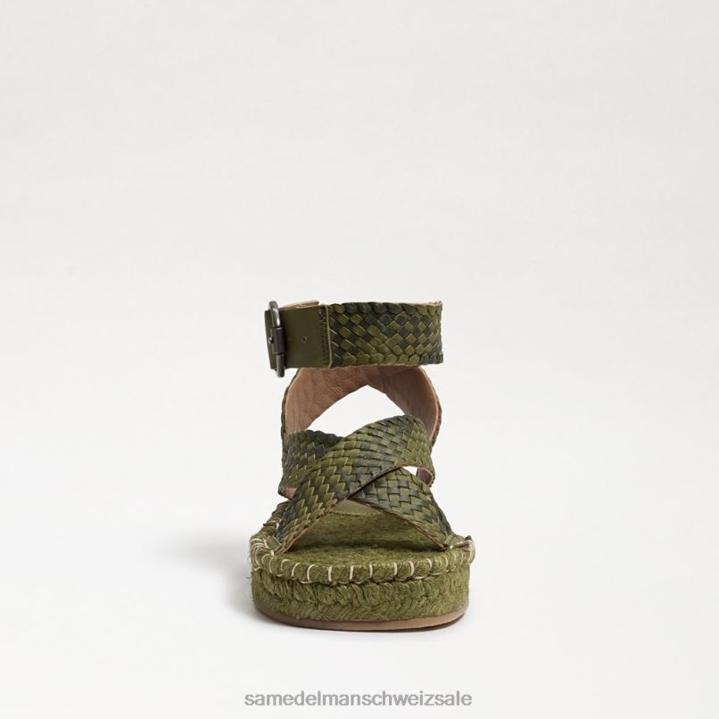 CH Sam Edelman Frauen Dakota-Plateausandale Farngrün X2J86581 Schuhwerk