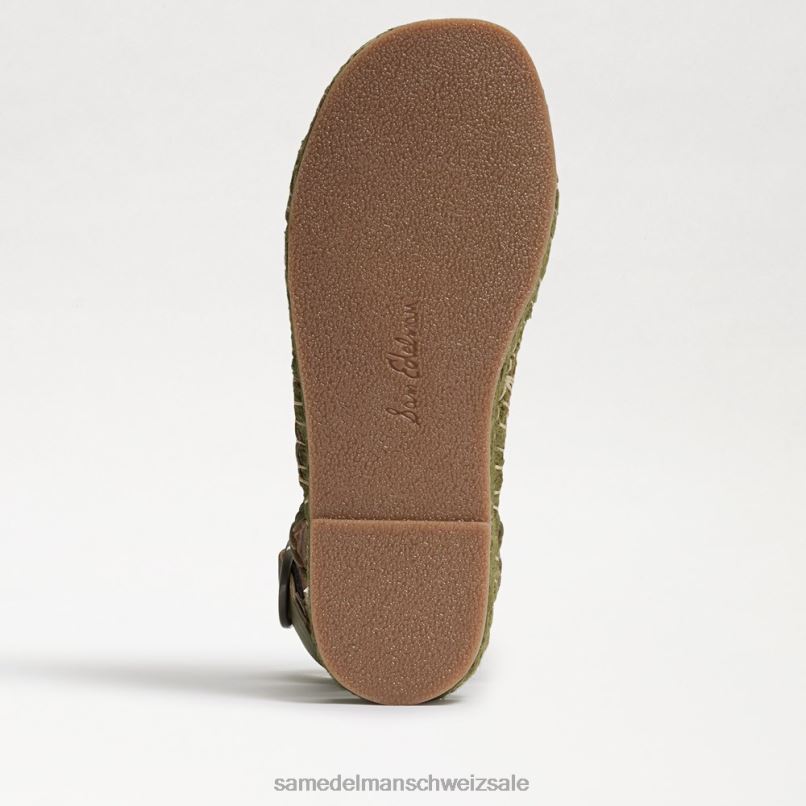 CH Sam Edelman Frauen Dakota-Plateausandale Farngrün X2J86581 Schuhwerk