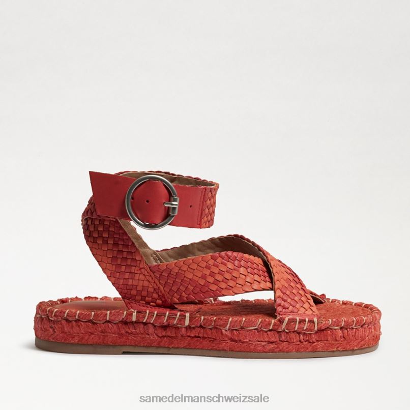 CH Sam Edelman Frauen Dakota-Plateausandale heller Mohn X2J86580 Schuhwerk