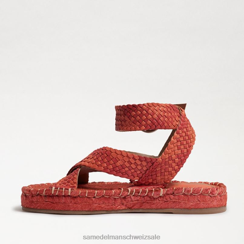 CH Sam Edelman Frauen Dakota-Plateausandale heller Mohn X2J86580 Schuhwerk
