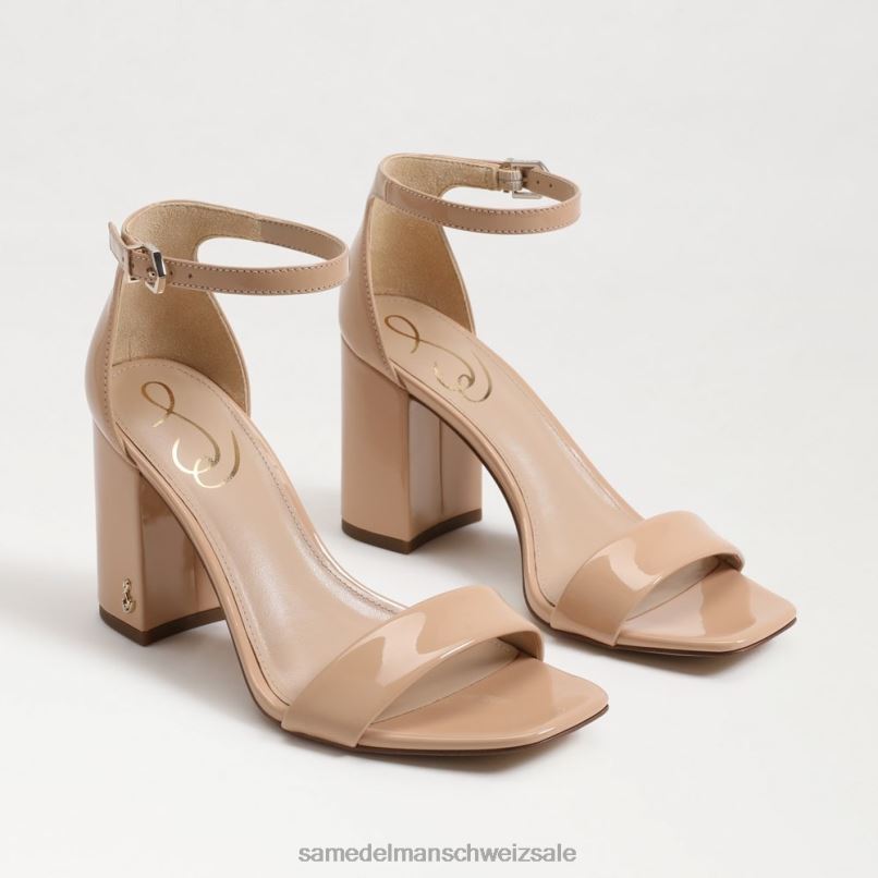 CH Sam Edelman Frauen Daniella Sandale mit Blockabsatz Beige Rouge X2J86306 Schuhwerk