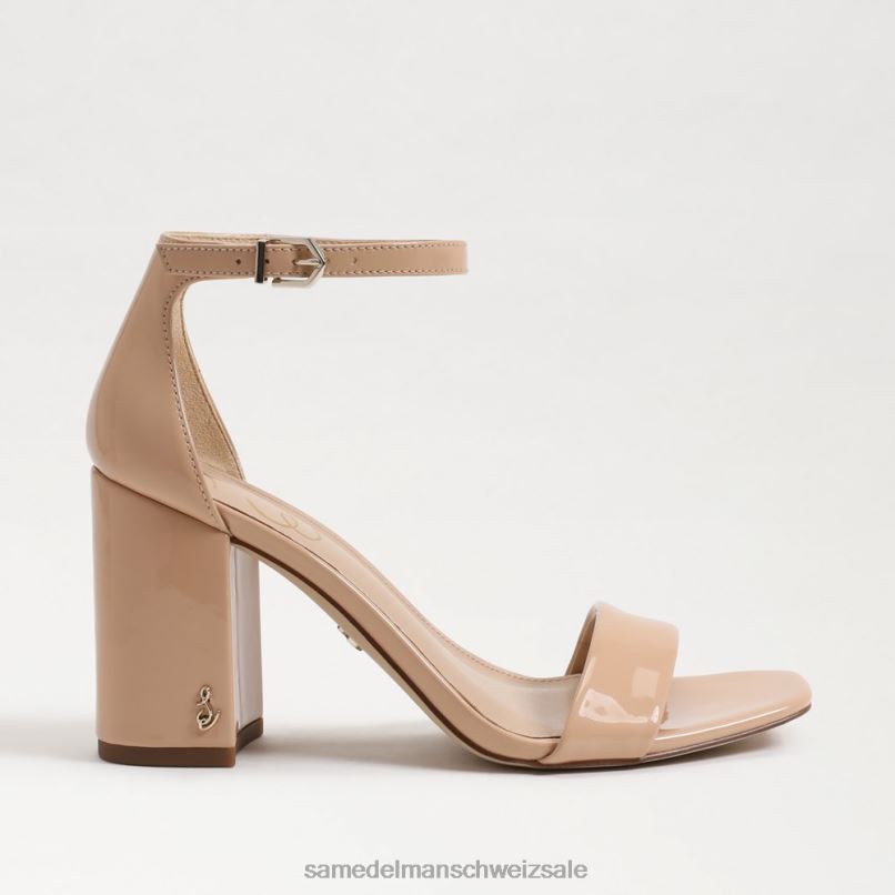 CH Sam Edelman Frauen Daniella Sandale mit Blockabsatz Beige Rouge X2J86306 Schuhwerk
