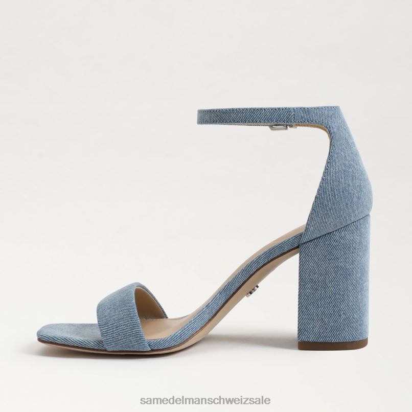 CH Sam Edelman Frauen Daniella Sandale mit Blockabsatz Montroseblau X2J86296 Schuhwerk