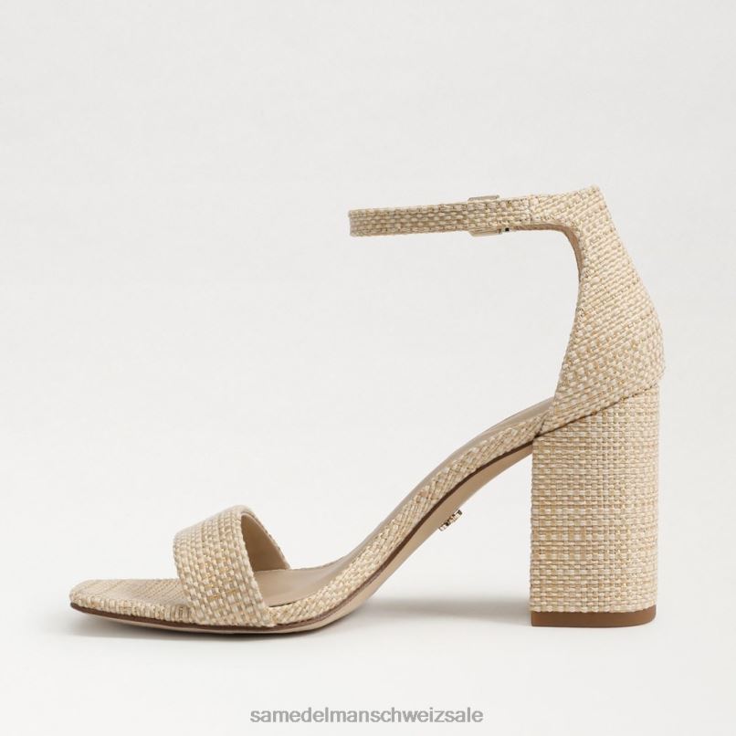 CH Sam Edelman Frauen Daniella Sandale mit Blockabsatz natürlich X2J86297 Schuhwerk