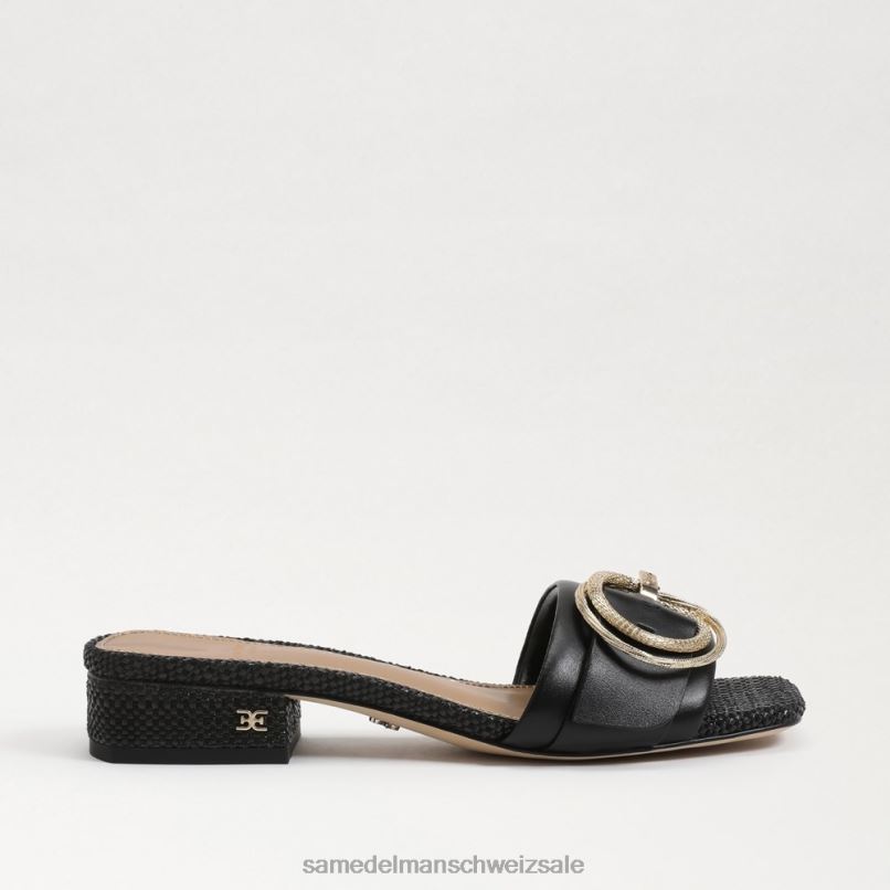 CH Sam Edelman Frauen Delfi-Slide-Sandale Schwarz X2J86703 Schuhwerk