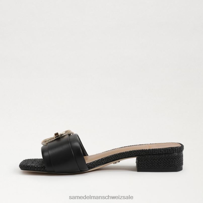 CH Sam Edelman Frauen Delfi-Slide-Sandale Schwarz X2J86703 Schuhwerk