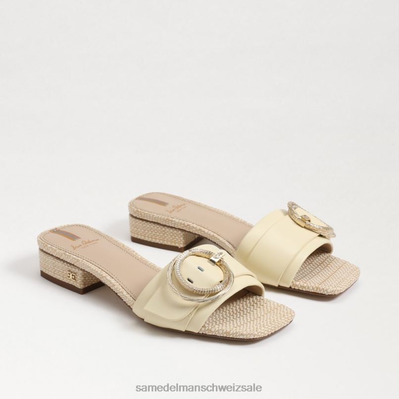 CH Sam Edelman Frauen Delfi-Slide-Sandale gebleichter Weizen X2J86705 Schuhwerk