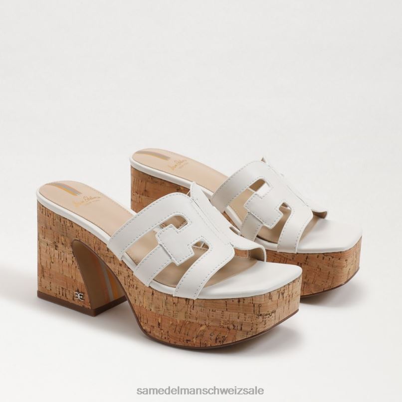 CH Sam Edelman Frauen Dev-Plateausandale helles Weiss X2J86545 Schuhwerk