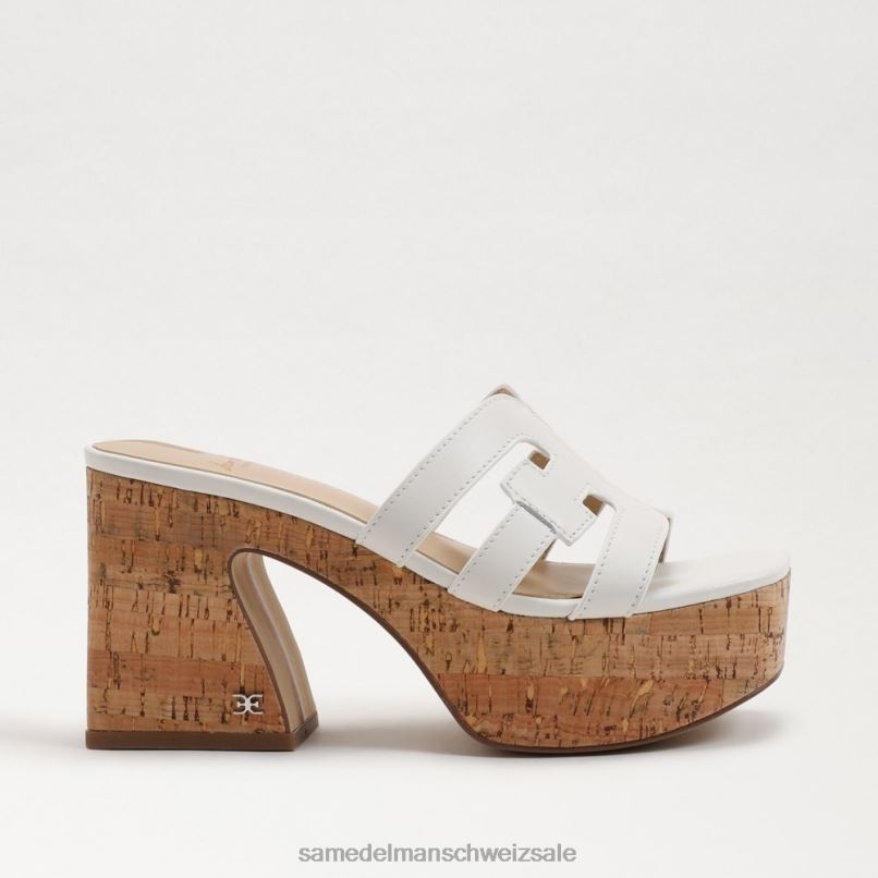 CH Sam Edelman Frauen Dev-Plateausandale helles Weiss X2J86545 Schuhwerk