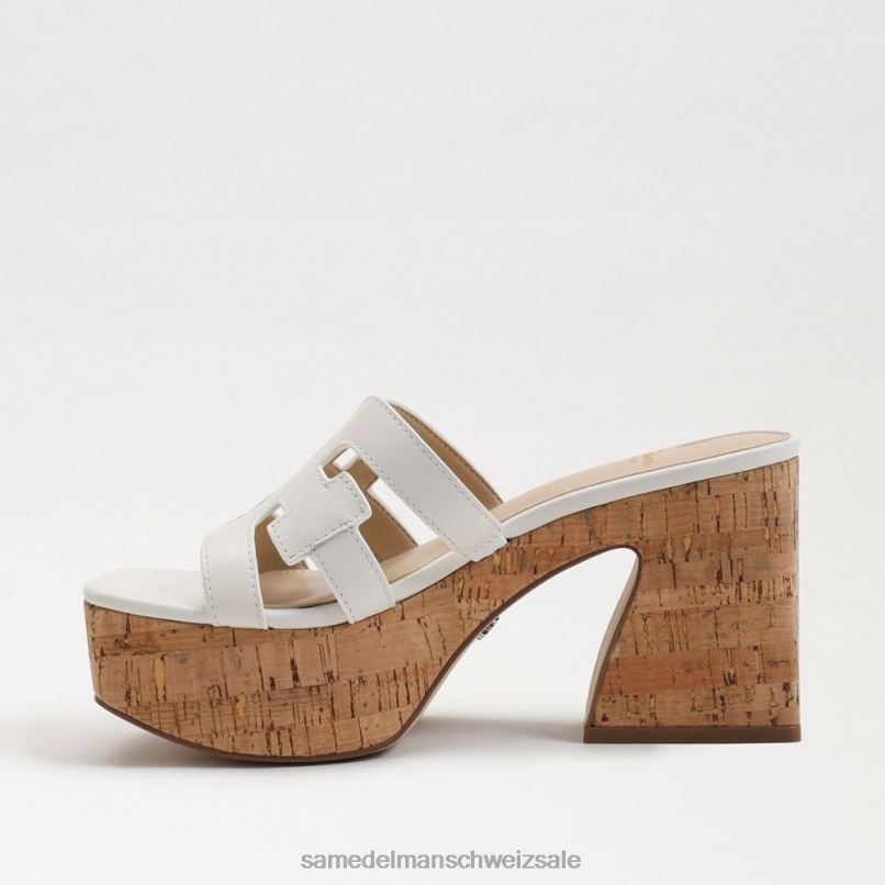 CH Sam Edelman Frauen Dev-Plateausandale helles Weiss X2J86545 Schuhwerk