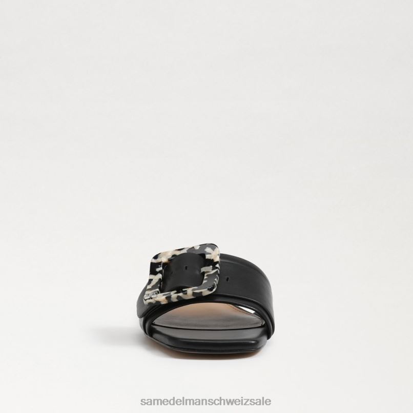 CH Sam Edelman Frauen Diacon-Sandale schwarzes Leder X2J86419 Schuhwerk