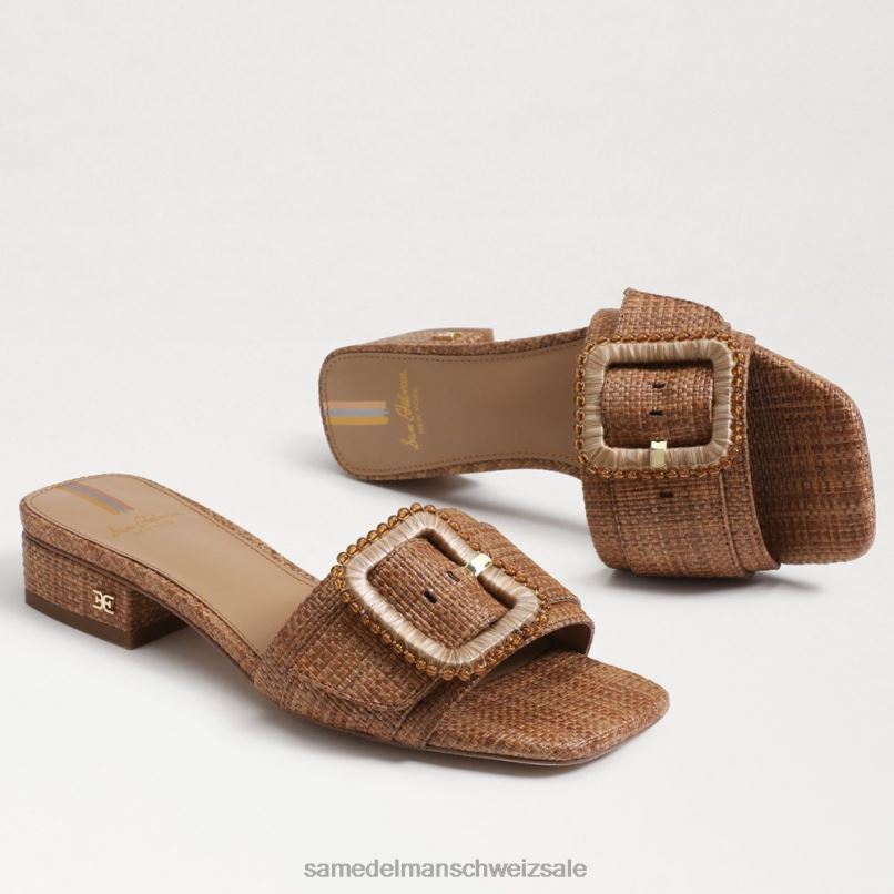 CH Sam Edelman Frauen Diakon-Sandale mit Perlen cuoio X2J86193 Schuhwerk