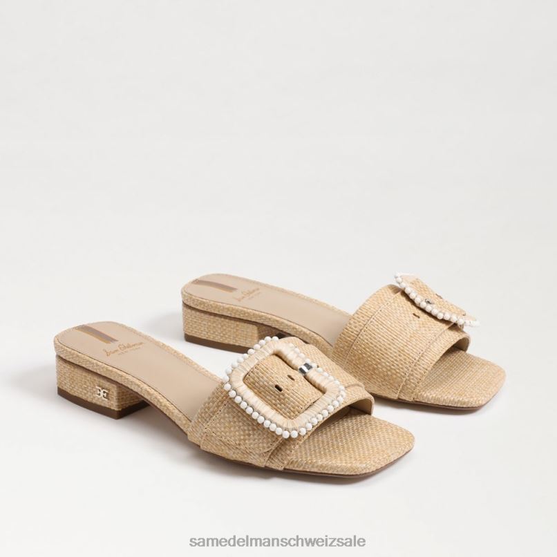 CH Sam Edelman Frauen Diakon-Sandale mit Perlen gebleichtes Buchenholz X2J86194 Schuhwerk