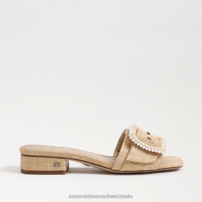 CH Sam Edelman Frauen Diakon-Sandale mit Perlen gebleichtes Buchenholz X2J86194 Schuhwerk