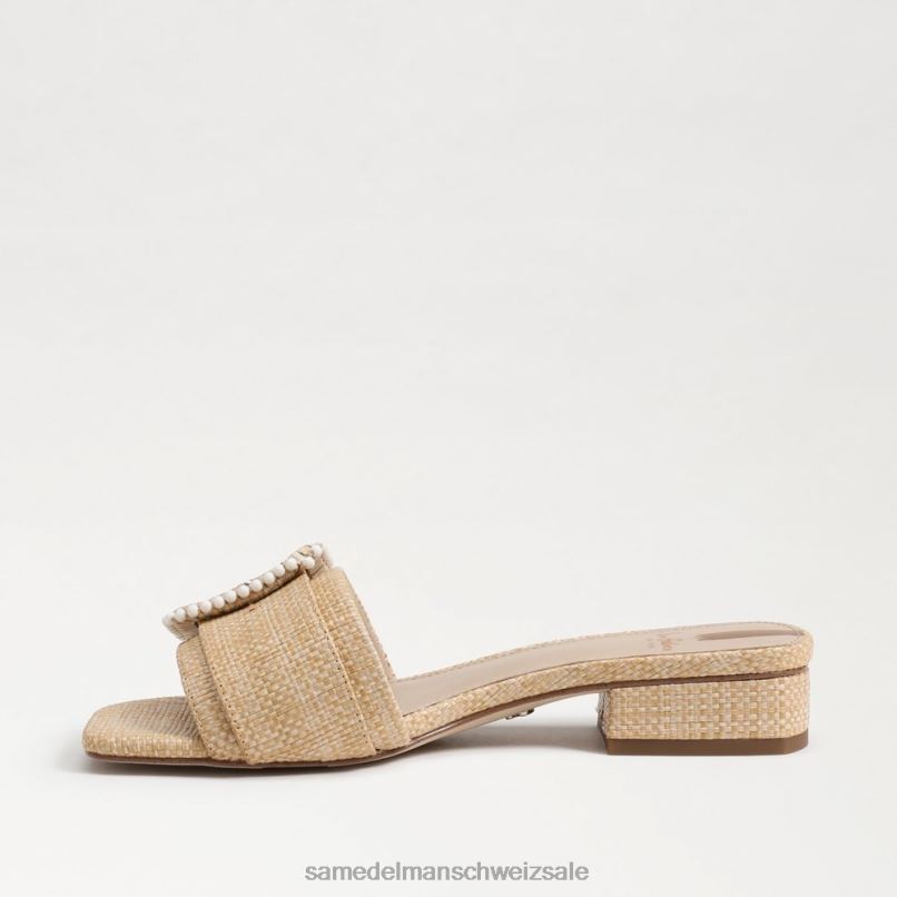 CH Sam Edelman Frauen Diakon-Sandale mit Perlen gebleichtes Buchenholz X2J86194 Schuhwerk